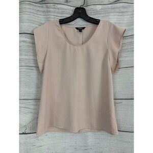 Express Blush Pink Flutter Sleeve Blouse Size S
